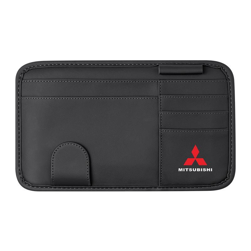 Compatible Glasses and Bill Clip for Mitsubishi Lancer EX, ASX, Outlander, Lancer, and Pajero. Attachable to Car Sun Visor.