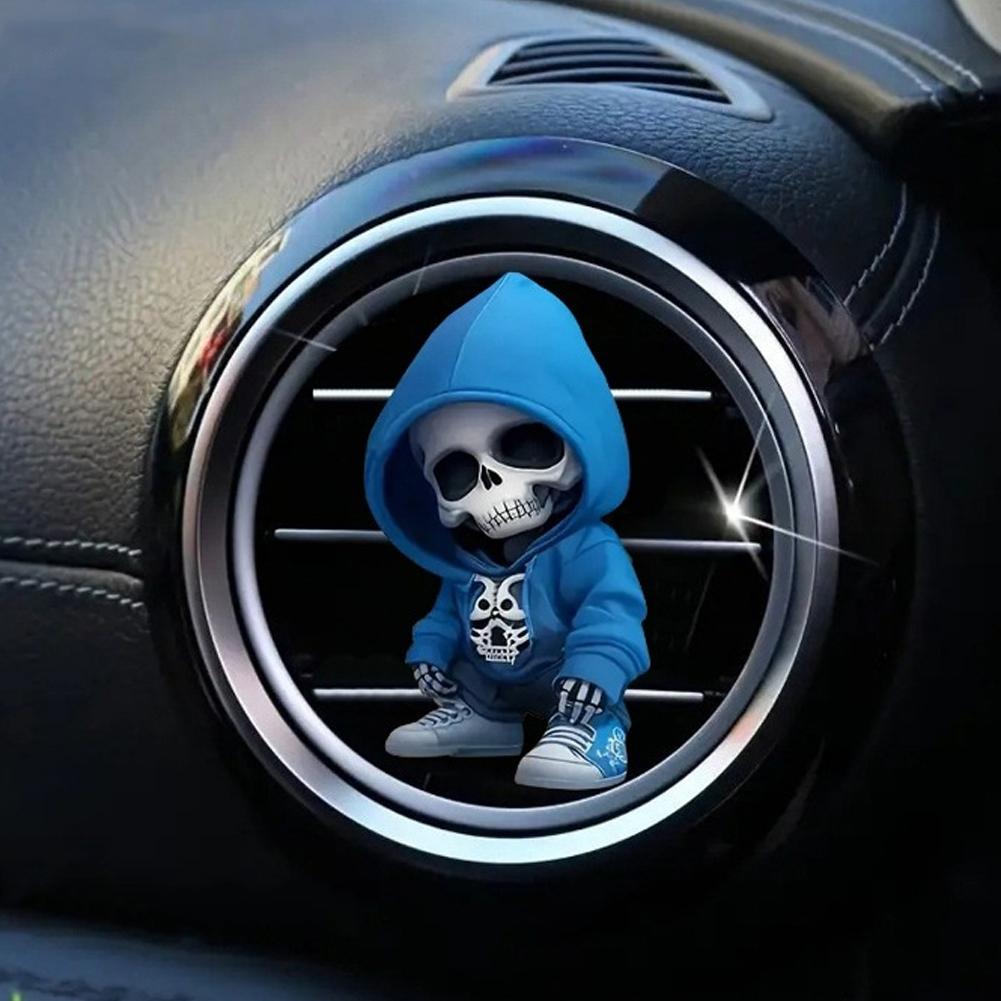 Creative Skull Car Air Freshener Diffuser Outlet Vent Perfume Clips Air Outlet Diffuser Ventilation Clip Car Interior Decoration