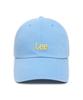 LEE Small Twitch Logo Cotton Curve Ball Cap Light Blue