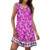 Women's Summer Fashion Tank Dress A-Line Sleeveless Casual Floral/Solid Pocket Dress