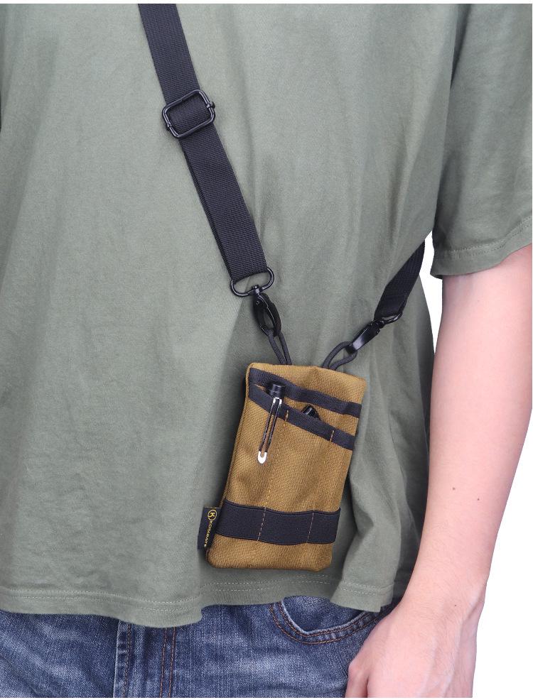 Crossbody Multifunctional Coin Purse: Compact Outdoor Storage Bag