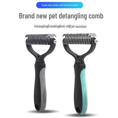 Double-Sided Pet Hair Detangling & Grooming Comb