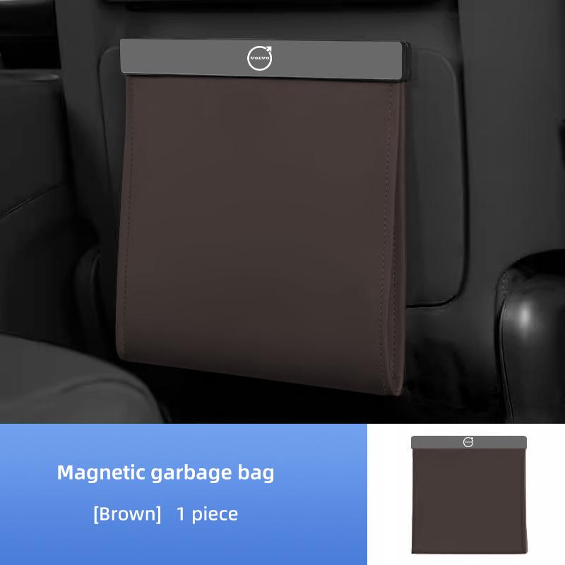 Magnetická odpadková taška na zadní stranu sedadla do interiéru auta Pro Volvo XC60 S60 V40 V50 V60 S80 S40 C30 AWD C70 S40 S60 S80 S90 T6 V