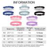 Reflective Rhinestone Small Dog Collar Sturdy Shiny Adjustable Cat Collar Set Soft Breathe Pet Harness Set