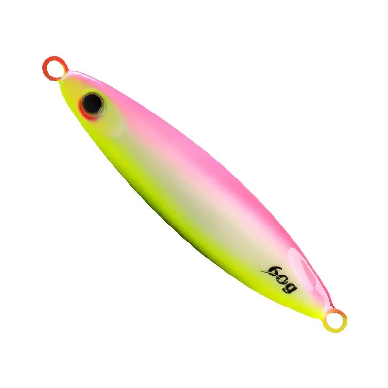 

60 г Металлическая Джиг Рыболовная Приманка Микроджиг Приманки Тонущие Воблеры Джиги для Морской Рыбалки Приманка Светящаяся Искусственная Жесткая Приманка 60g