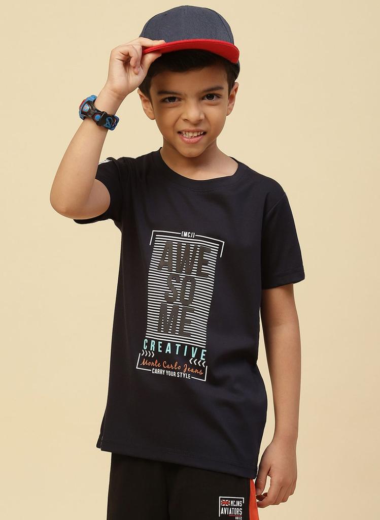 MONTE CARLO Boys Round Neck T-Shirt