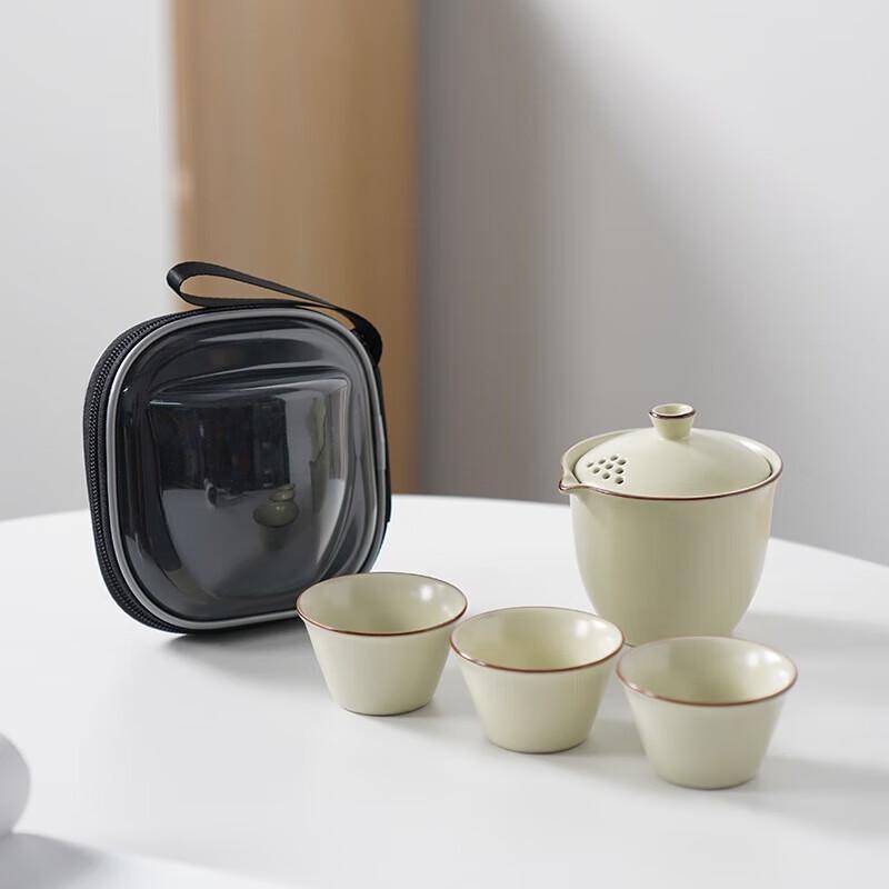 Portable Ru Kiln Travel Tea Set