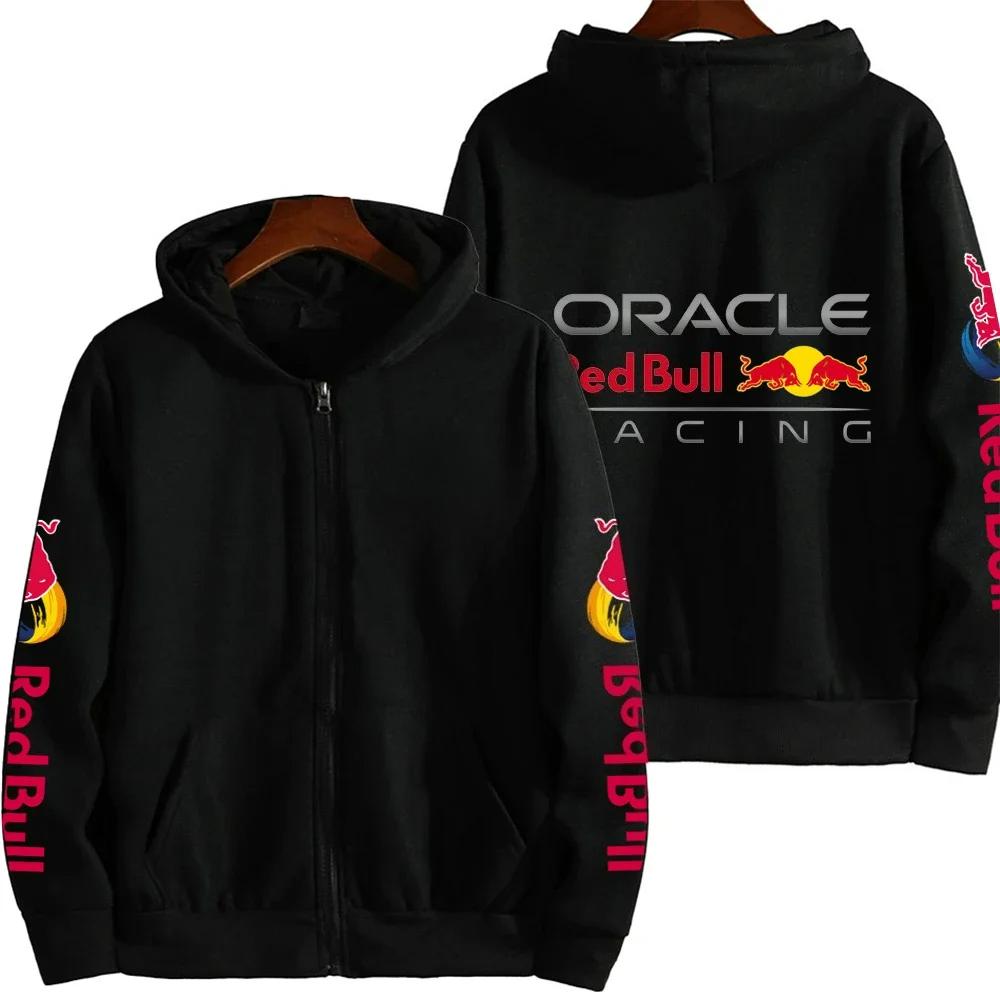 WowClassic Heren Hoodies & Sweatshirts Red Bull Couple Racing Sport Rits Hoodie XL
