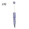 Faux Pearl Decorated Pen DIY Beadable Pen, Rhinestone Ballpoint Fancy Glitter for Crafting, Student Stationery Office Writing Tools Decorative