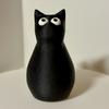 Secret Stash Cat 3D Printed Black Cat Figurine for Hiding Small Items Cute Cat Prank Table Decor Collectible Figures for Cat Lovers