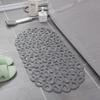 Rutschfeste, wasserdichte Badezimmermatte mit Saugnapf, schnell abfließender Badevorleger, Badezimmer-Massagering, Duschmatte mit Ellipsenloch