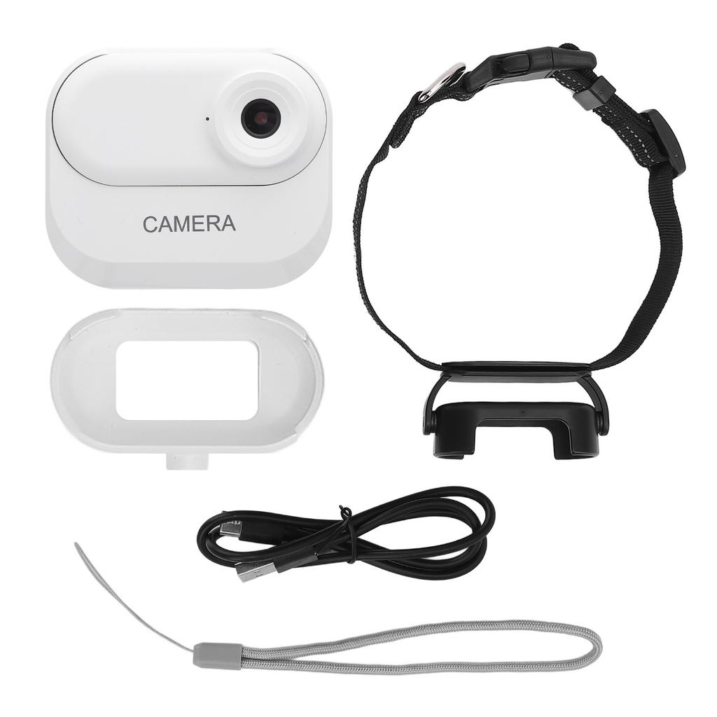 Pet Camera with Collar 1080P Anti Shake 0.96 Inch IPS HD Color Screen Wide Angle Pet Sport Cam for