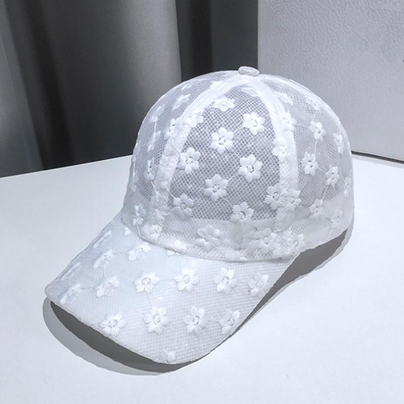 Sommer Spitze Hut Baumwolle Baseball Kappe Frauen Atmungsaktive Mesh Mädchen Snapback Hip Hop Weibliche Kappen