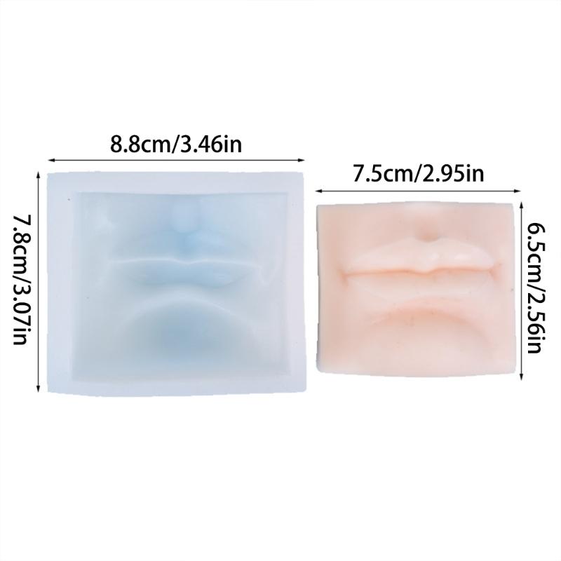 Unique Fondant Silicone Mold Chocolate Molds Facial Features Shaped Silicone Fondant Molds Perfect for Cake Decoration
