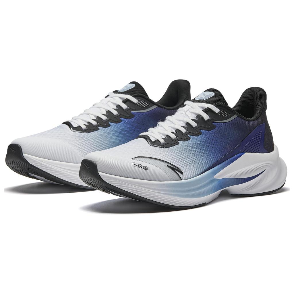 New Anta Anti-Slip And Wear-Resistant Lightweight Low-Top Casual Running Shoes Men's White Blue Black 912515511-4