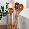 Natural Wooden Coffee Spoons Set Long Handle Tea Stirring Utensils for Dessert Honey and Beverage Eco Friendly Tableware