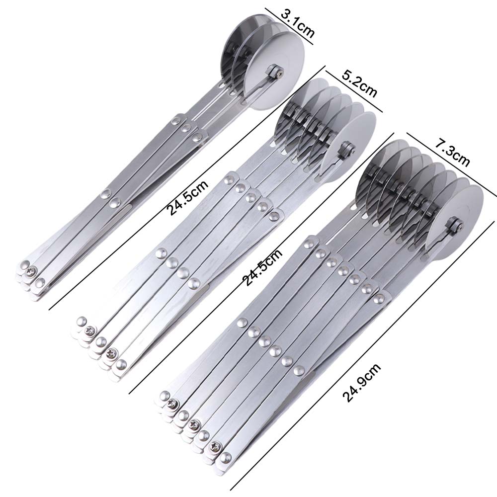 Professional Side Pasta Knives Stainless Steel Pizza Pastry Peeler Dough Divider Cutter Home