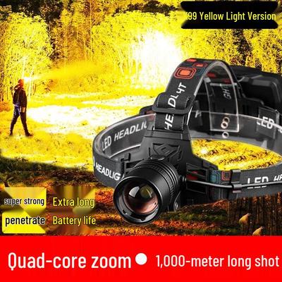 Quad-Core Rechargeable Outdoor Headlamp