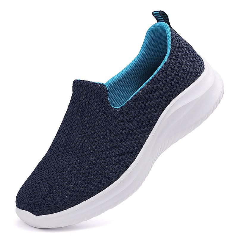 New casual fashion women's shoes breathable fly-woven flat-soled single shoes travel shoes one pedal women's outdoor sports