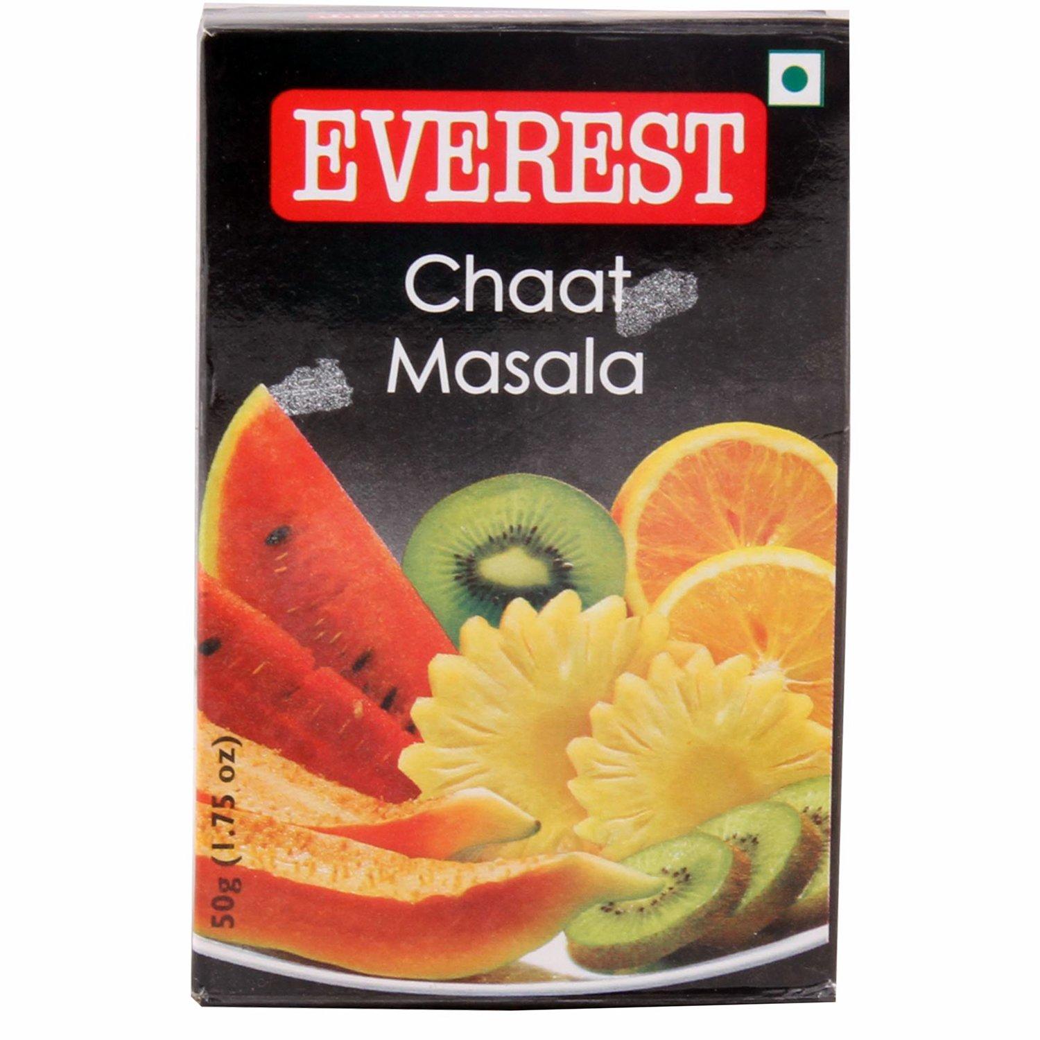 

Everest Chat Masala Powder 50g Pack Of 1 For Salads, Snacks, Fruits And Sandwiches Flavor Enhancer