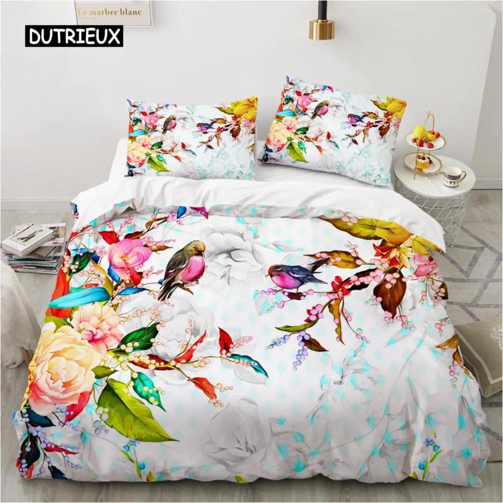 Luxury 3D Bedding Set Europe Double Duvet Cover Comfortable Blanket Quilt Nordic Bed Linen