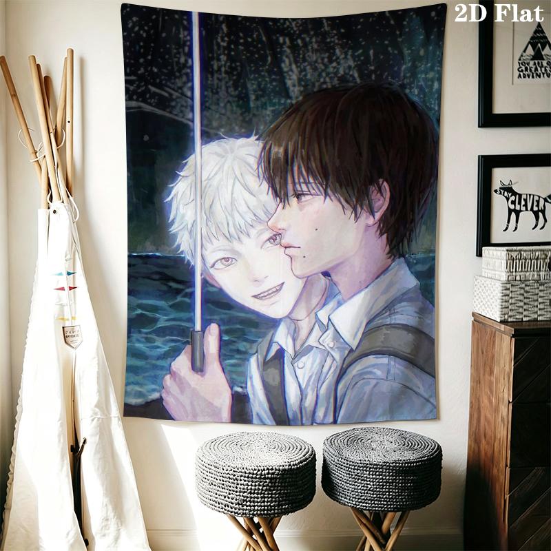 The Summer Hikaru Died Wall Tapestry Aesthetic Wall Hanging Printed Fabric Blanket Decorative Tapestries for Bedroom Living Room Home Decor