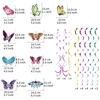 48 Stück Schmetterling Hängende Wirbel Dekorationen Helle Schmetterling Hängende Spiralen für Geburtstags- und Babyparty Dekoration