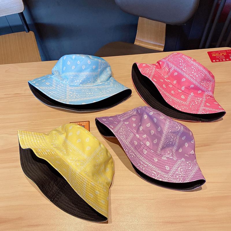Graffiti Printed Fisherman Hat For Men And Women Personalized  Outdoor Leisure Sunshade Versatile