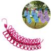 Portable Elastic Windproof Drying Clothes Hanger Clothes Line with 12 Clips