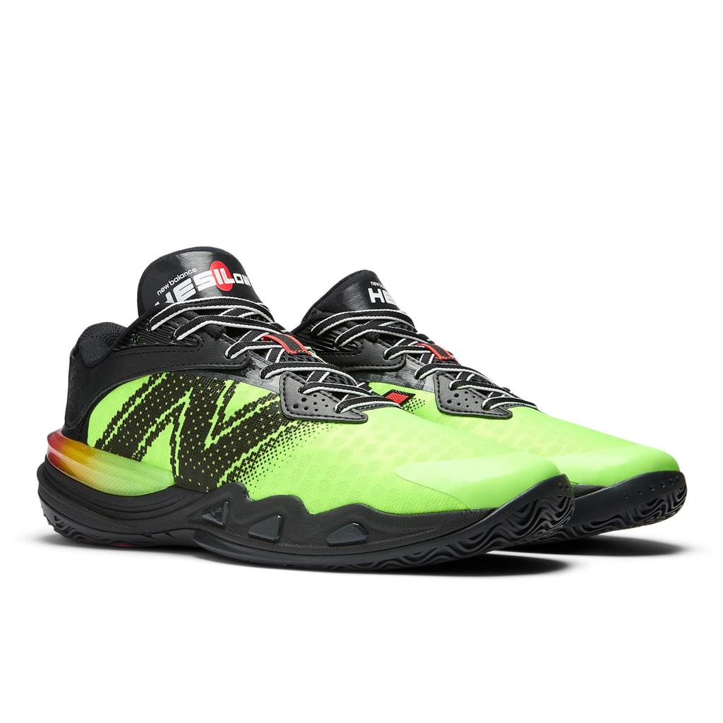 New Balance Fuelcell HESI LOW v2 Basketballschuhe BL2 Größe cm (BBHSL), Leicht, Breit, (GRÜN SCHWARZ), 27.5 (D.)