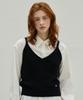 Eliotti Angora V Neck Buistier Knit Top_3Color