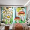 Cartoon Rabbit Clouds High Shading Curtain Fresh Ins 3D Children's Room Bedroom Bay Window Opening Living Room Blackout Curtains featuring Hook4