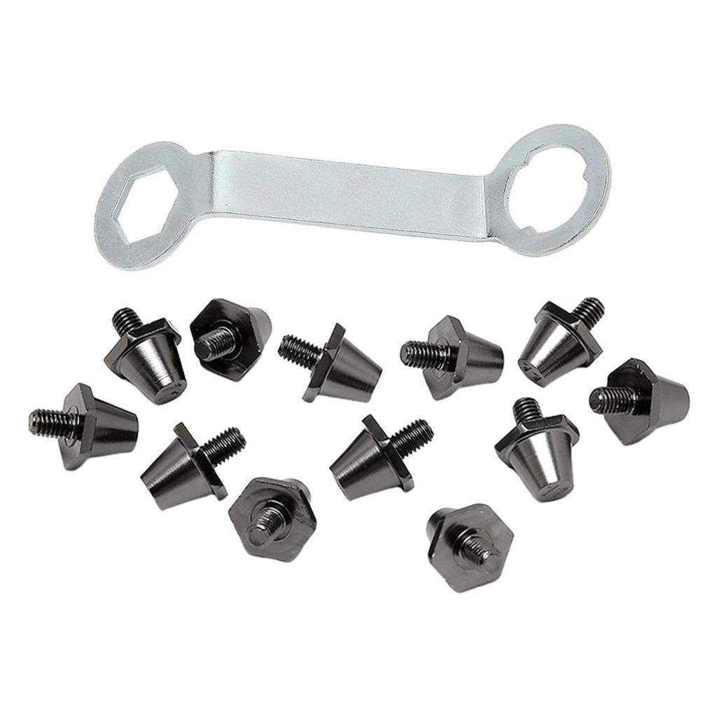 GUOOL 12x Soccer Boot Studs Soccer Studs 11mm 13mm Professional Threaded Screws 5mm Diameter Replacement Spikes for Indoor Outdoor Sports