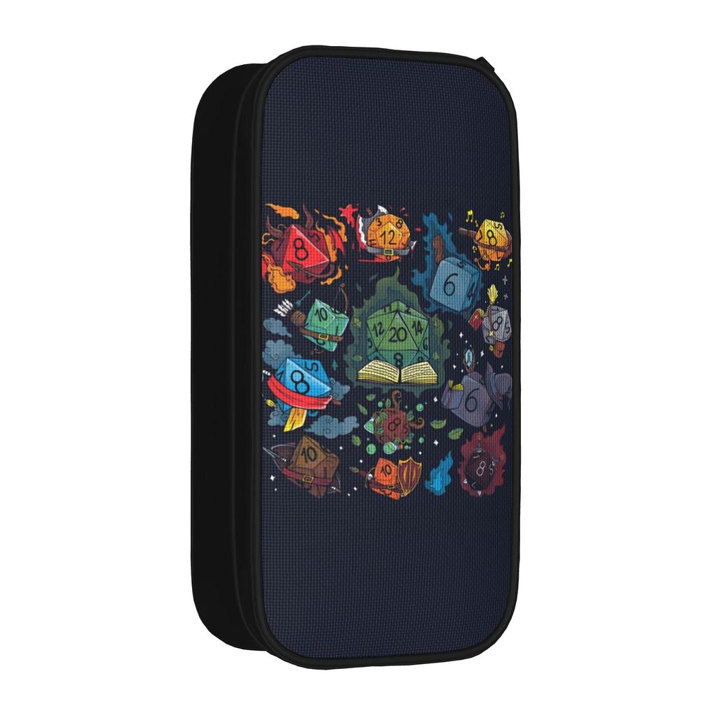 Dungeons & DND Pencil Case Fashion Role-Playing Game Pen Box Bag for Student Big Capacity Students School Gifts Pencilcases