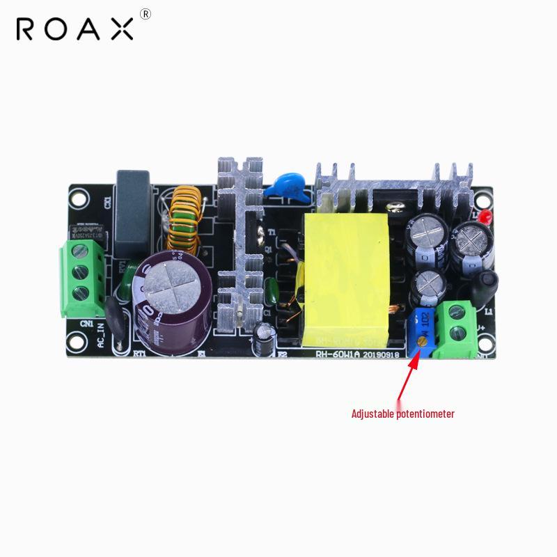 12V 5A Adjustable DC Power Supply, 18V/24V/36V, 60W Smart Switching Single-Channel Board