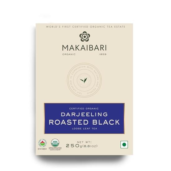 Макаибари Жареный Черный Чай | 250 г Листовой | Монокартон Черный Чай | Жареный Чай | Крепкий Чай