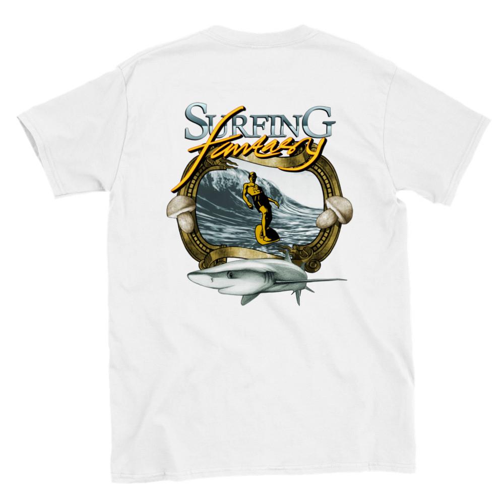 Surfing Fantasy - Back Print - Unisex Crewneck T-shirt Unisex T-Shirt S