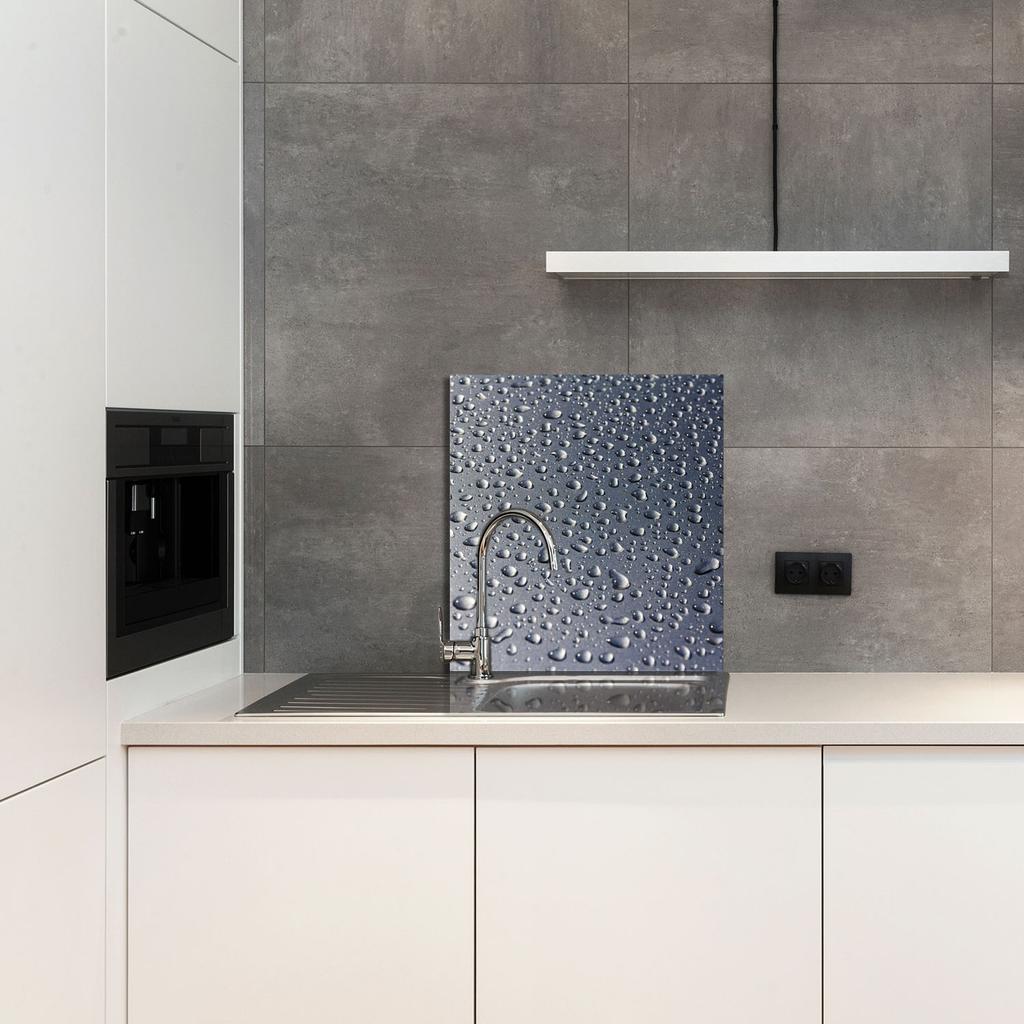 PANEL SZKLANY DO KUCHNI 60x65 Krople