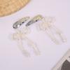 Fashionable Bow Hair Clip Simple Bowknot Hairpin Imitation Pearls Bow Barrettes Elegant Accessories for Women Girls