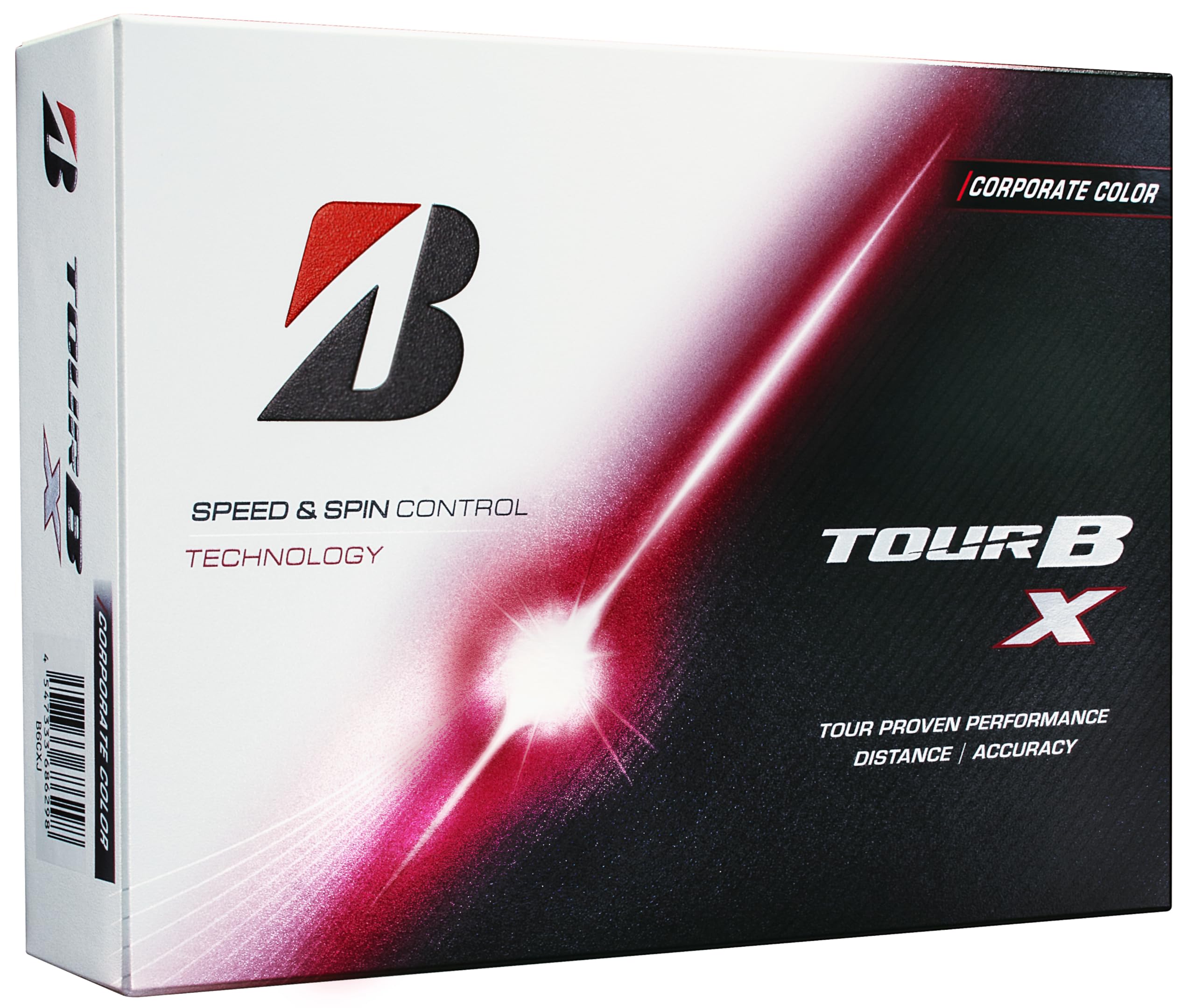 BRIDGESTONE TOUR B X Golf 2026 Pack of Corporate B6CXJ Balls, Model, 12, Color,