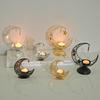 Crescent-shaped Metal Incense Burner, Golden Living Room Desktop Aroma Diffuser, Decorative Item