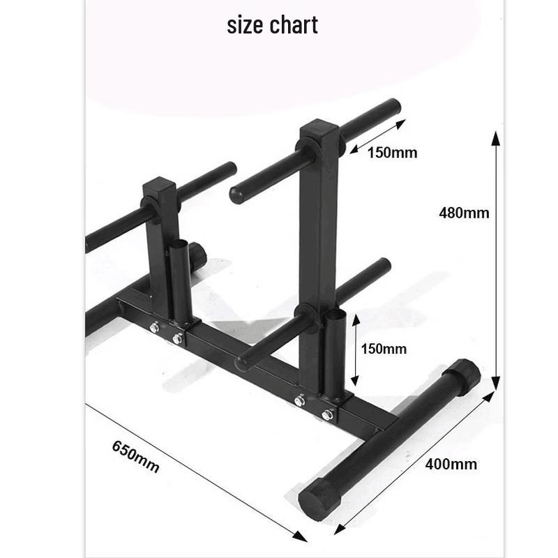 Home Gym Weight Plate and Barbell Storage Rack