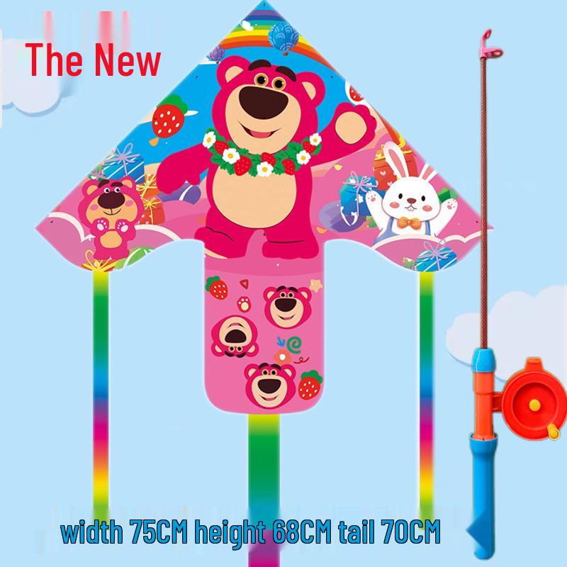Weifang Traditional Handmade Fishing Rod Kite: Easy-to-Fly Outdoor Parent-Child Fun Kite for Adults & Children