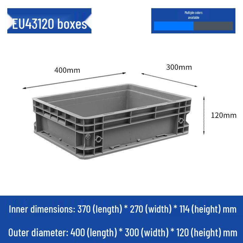 Large Rectangular Plastic Storage Box with Lid – Industrial Organizer & Tool Turnover Box