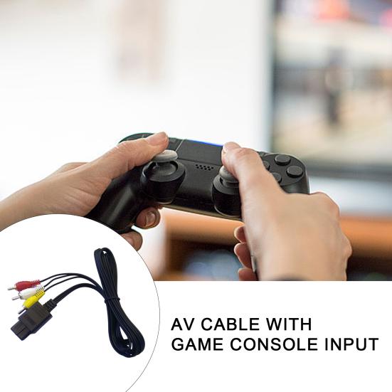 Audio Line HD-compatible Stable Output Multi-purpose Enhance Gaming Experience Game Console AV Cable for N64/for Game Cube/for Super-Nintendo