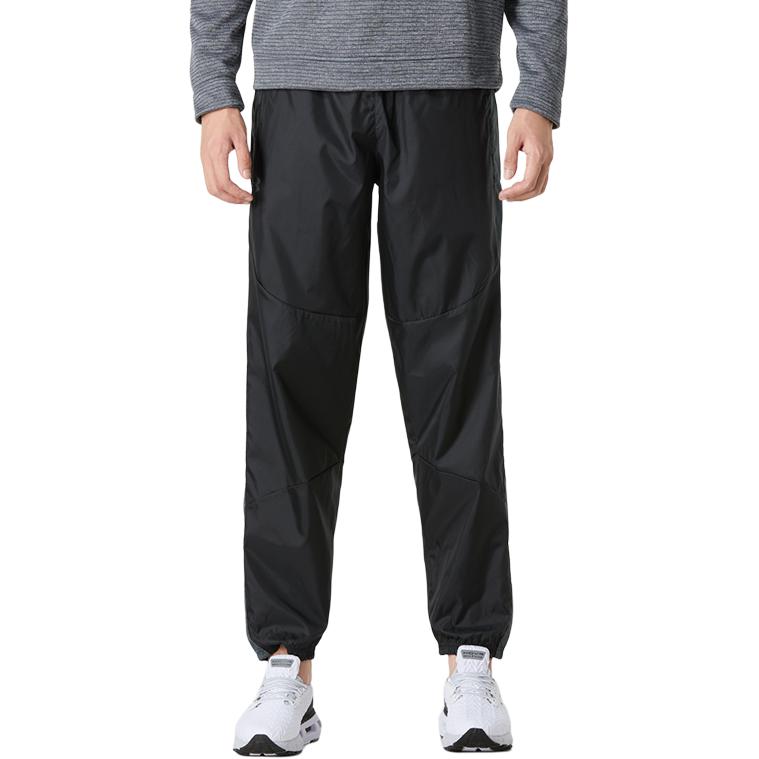 Under Armour Woven Athletic Pants Men Bottoms Black 1373824-001