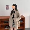2020 Korean Style Loose Mid-Length Forest Temperament Woolen Coat for Women