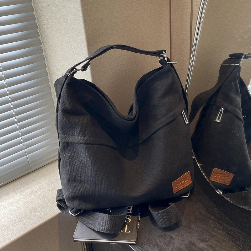 

Multifunctional three-purpose backpack large-capacity commuter tote bag women s 2025 new casual ins crossbody going out чорний