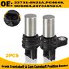 2PCS Crank Crankshaft & Cam Camshaft Position Sensor 23731-6N21A for Nissan 2.5L