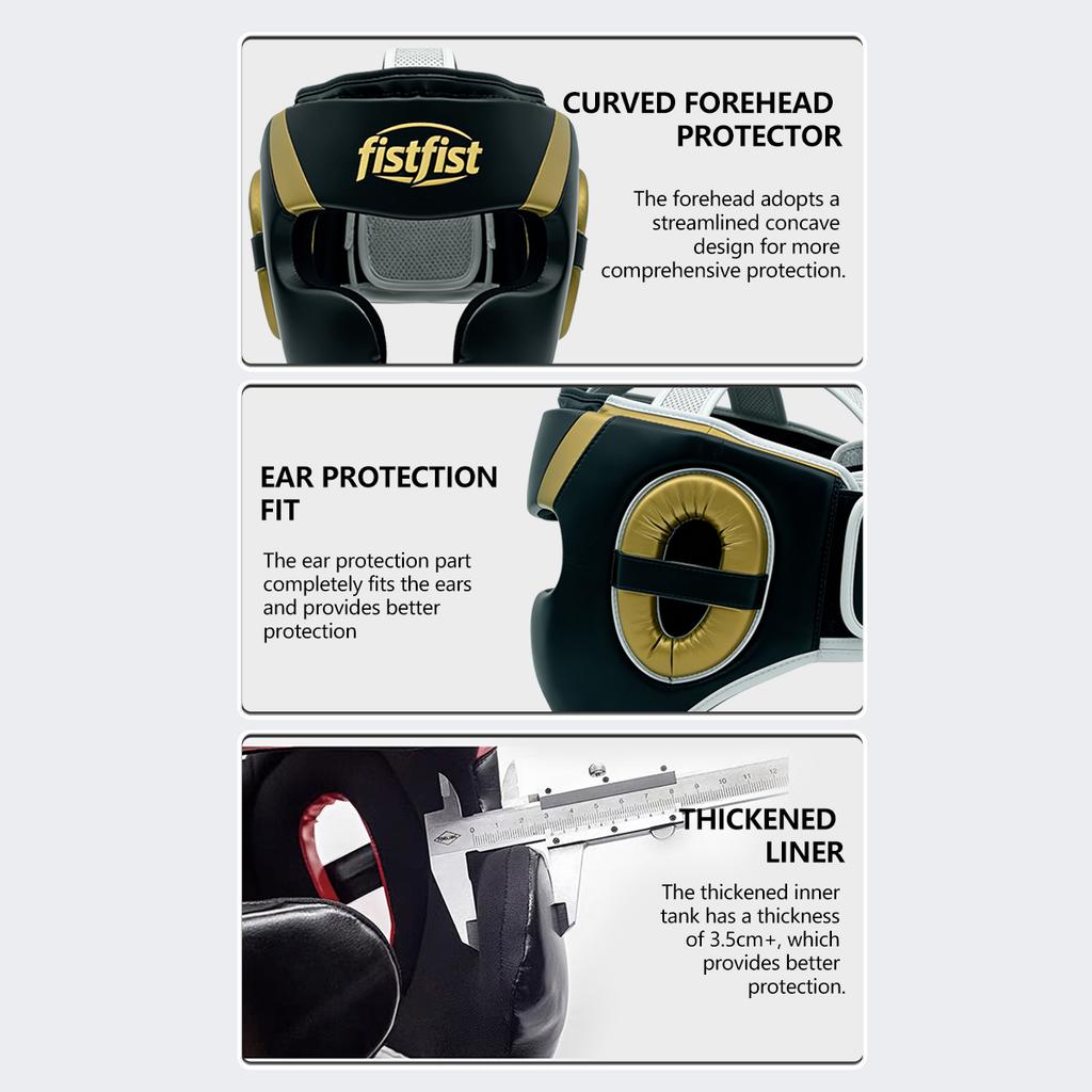 OEM ODM Portable Fully Enclosed Monkey Face Boxing Helmet Thickened Safety Headgear for Sanda Muay Thai Training